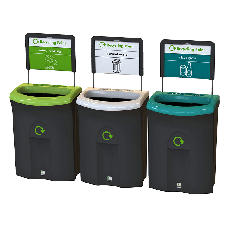 Meridian Recycling Bin 110L: Single Lid