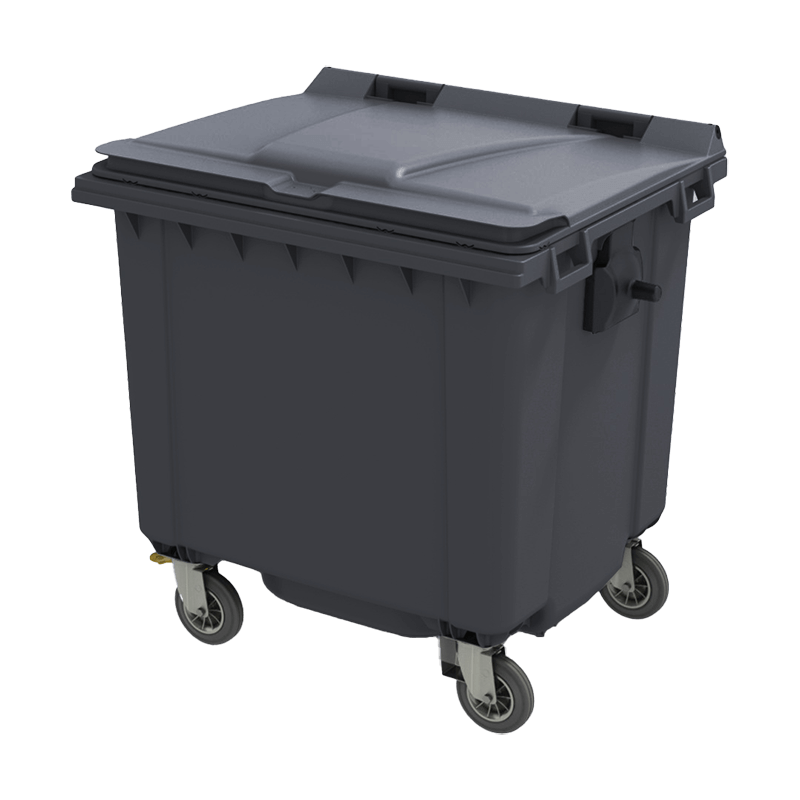 1100L Wheeled Bin - Flat Lid