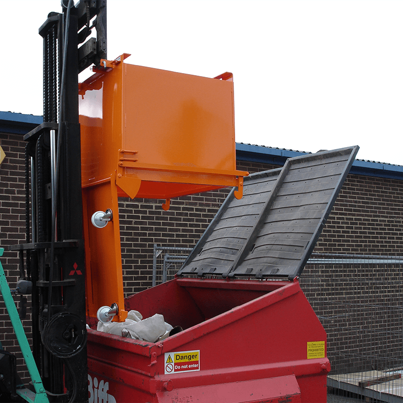 Forklift Drop Bottom Empty Skip