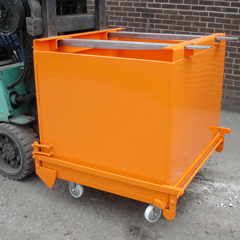 Forklift Drop Bottom Empty Skip