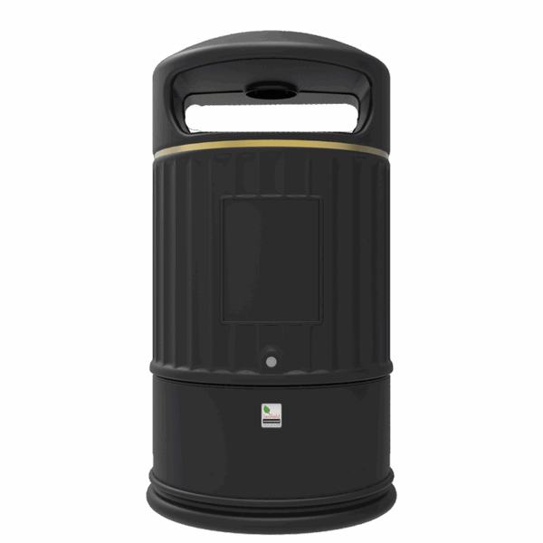 Classic Litter Bin With Stubber Plate
