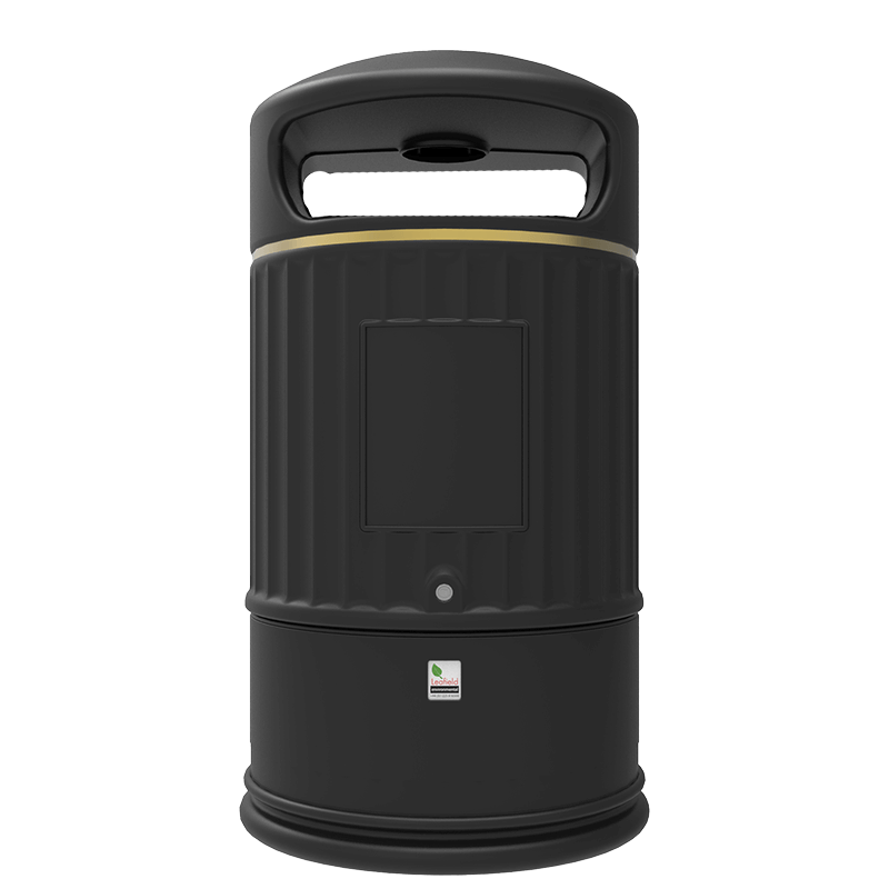 Classic Litter Bin With Stubber Plate