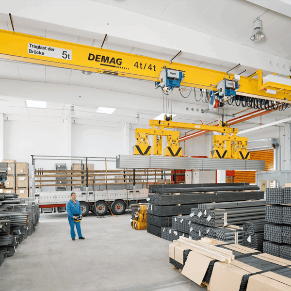 Overhead cranes in optimised design