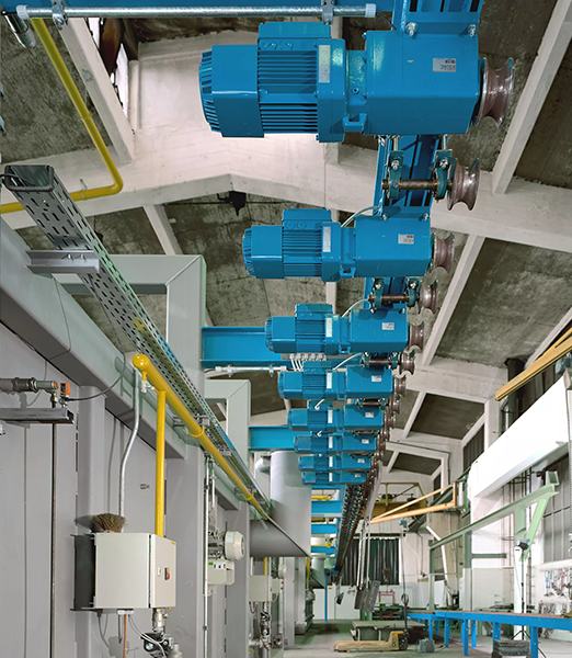 Helical geared motors