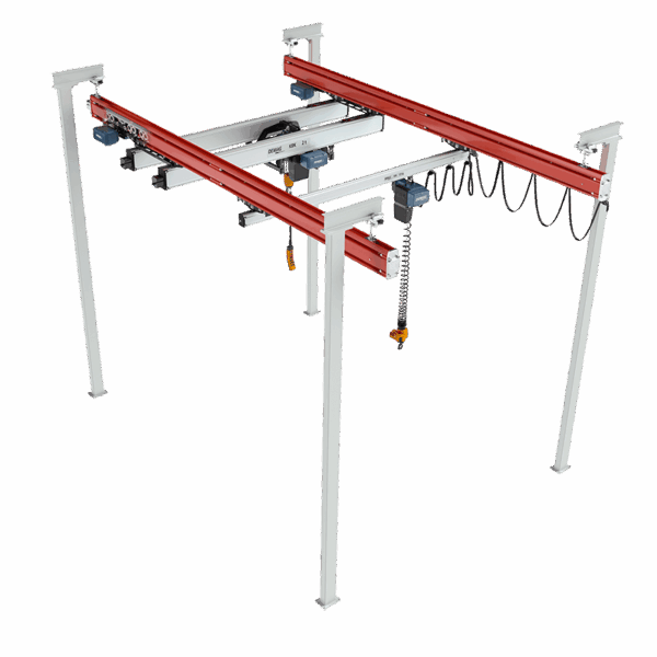 KBK double-girder suspension cranes