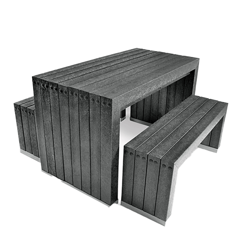 Black Space Saver Set 1500mm Fully Assembled