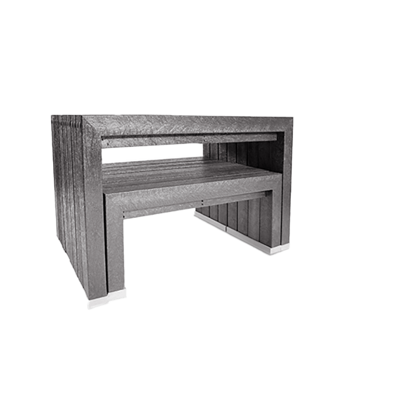 Black Space Saver Set 1500mm Fully Assembled