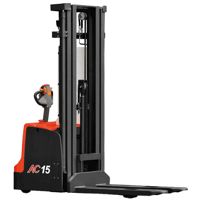 Stacker with Wrapover Forks 1500KG with Triplex Mast