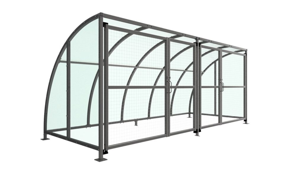 SC1 Shelter  – Galvanised with Mesh Doors
