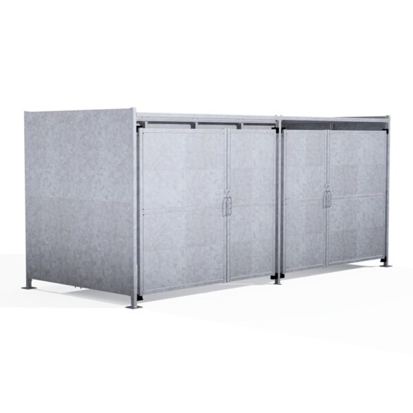 EM2 Shelter – Galvanised with Clad Doors