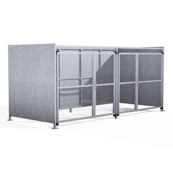 EM1 Shelter – Galvanised with Mesh Doors