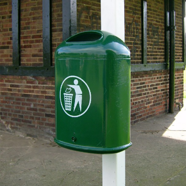 HH 2000 42L Post Mounted Bin