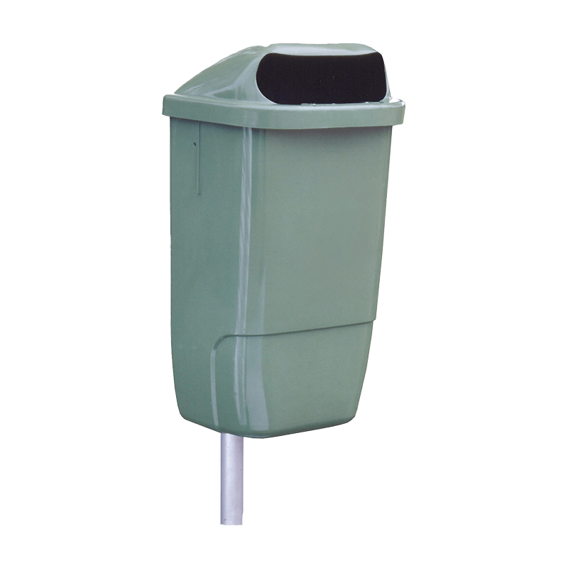 Din 50L Post Mounted Litter Bin