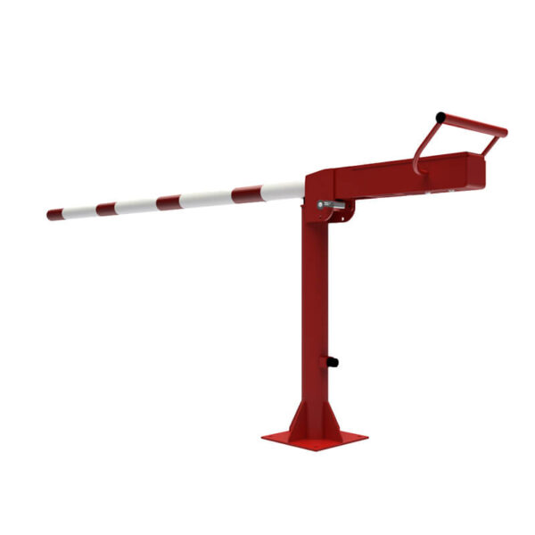Manual Arm Barrier Galvanised & Red