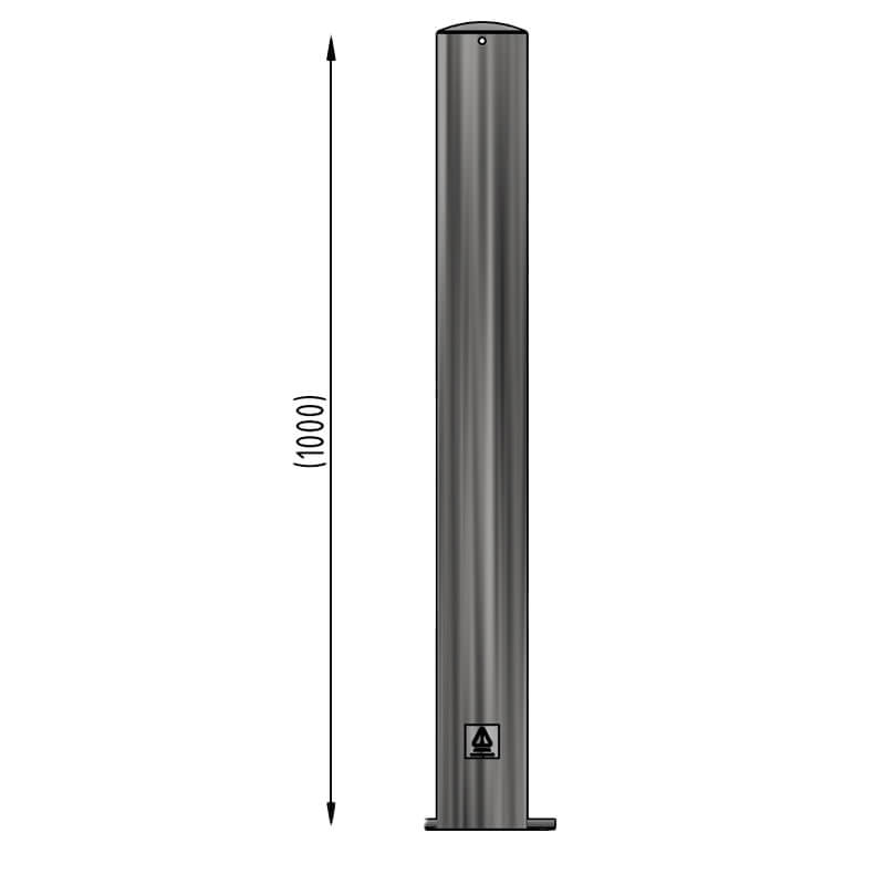 Plain Round Bollard - Galvanised